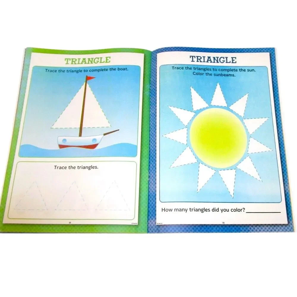 Fisher Price Little People Colors and Shapes Workbook 2016 Preschool Learning